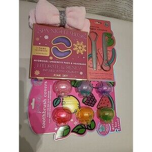 PINK SKY Head Wrap, Eye Spa,tongue Scraper Soft Touch  Head Spa Pink NEW